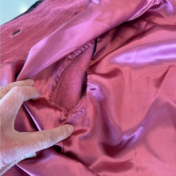 Vintage Tally Ho Angora Rabbit Hair/Lambswool Button Front High Collar Blazer/S - Picture 2 of 14